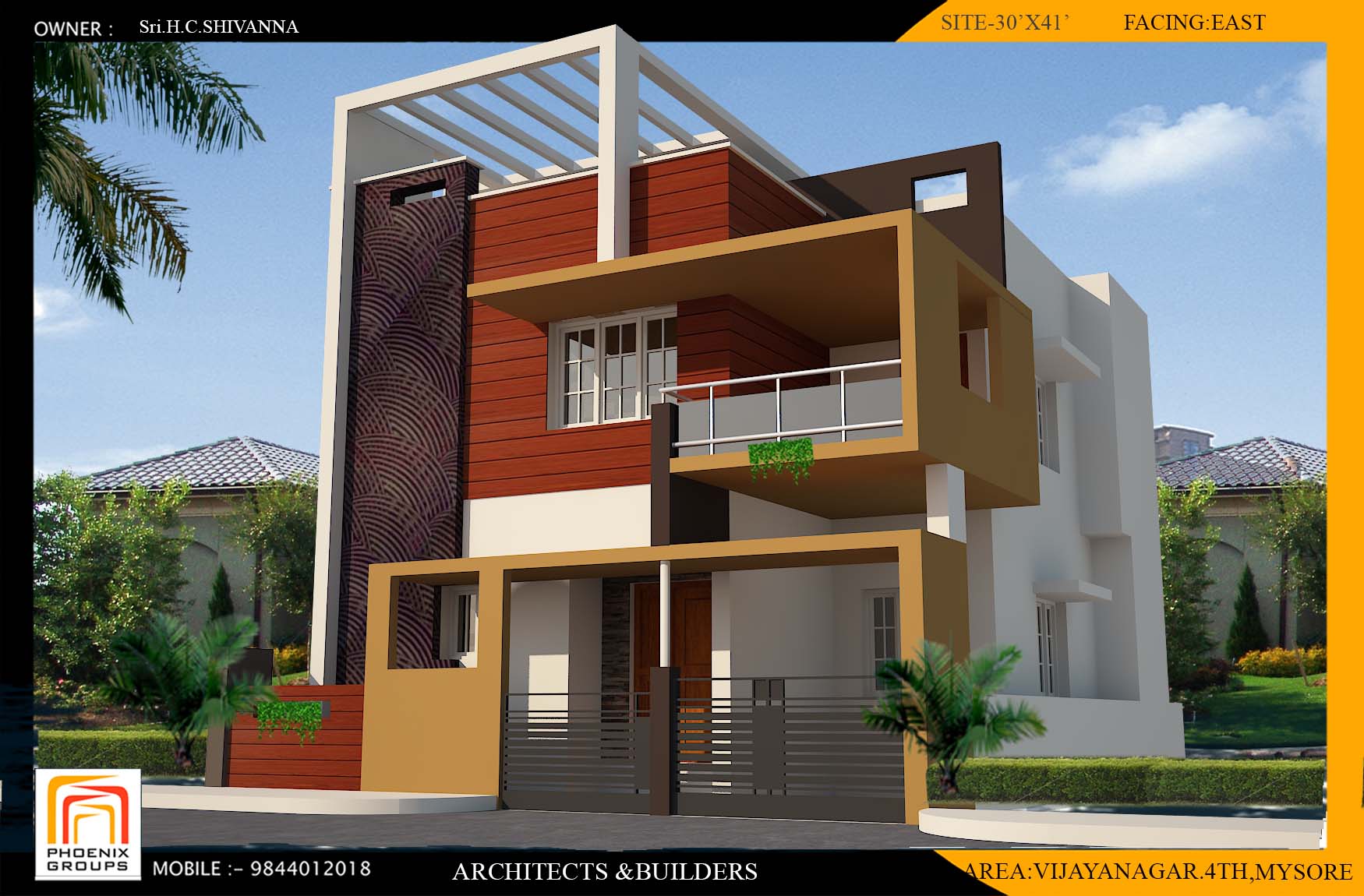 H.C Shivanna's House Construction at Vijayanagar 4th Stage, Mysore